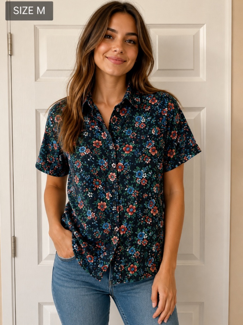Express camp shirt size m
